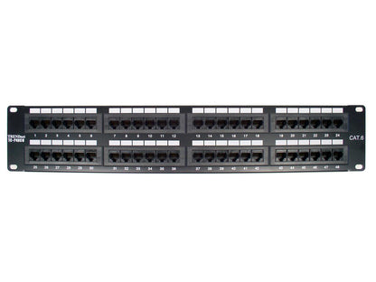 TRENDnet TC-P48C6 48-Port Cat 6 RJ-45 Rack Mount Patch Panel