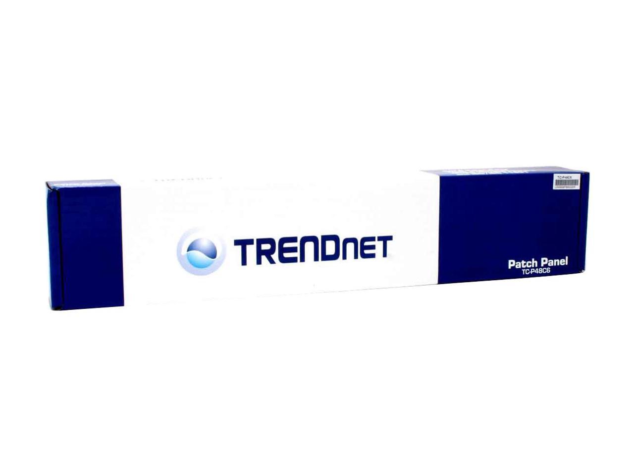 TRENDnet TC-P48C6 48-Port Cat 6 RJ-45 Rack Mount Patch Panel