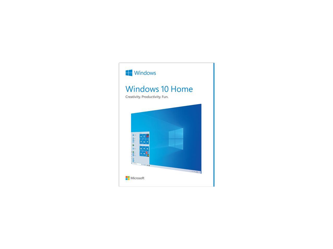 Microsoft Windows 10 Home - Full Retail Version (USB Flash Drive)
