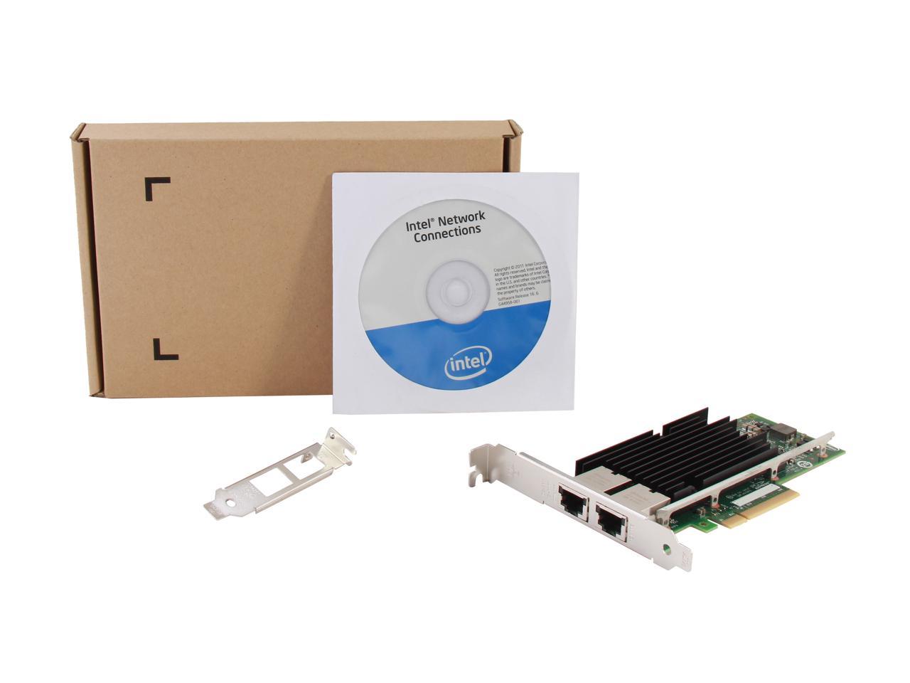 Intel X540T2 Ethernet Converged Network Adapter 100Mbps/1Gbps/10Gbps PCI Express 2.1 x8 2 x RJ45