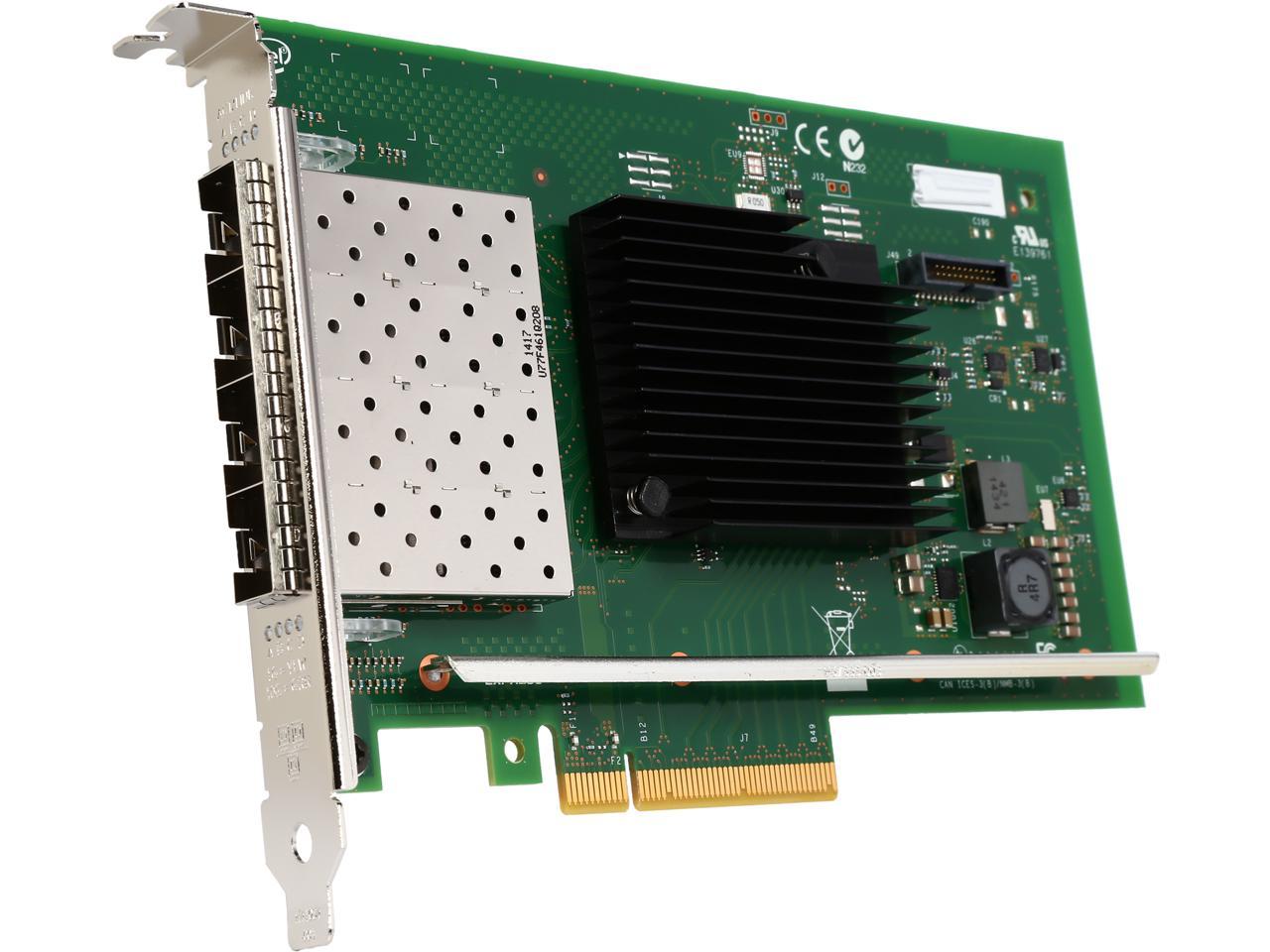 Intel X710DA4FHBLK Ethernet Converged Network Adapter Quad-Port 10GbE Low profile PCIe 3.0, x8 Quad port