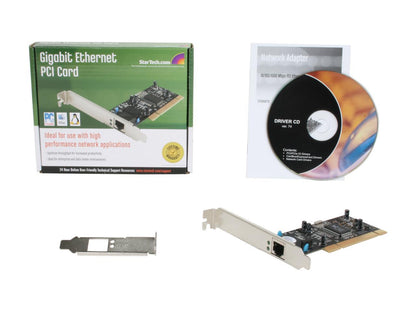 StarTech ST1000BT32 1 Port PCI 10/100/1000 32 Bit Gigabit Ethernet Network Adapter Card