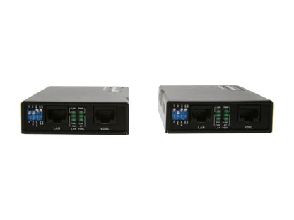 StarTech 10/100 VDSL2 Ethernet Extender Kit over Single Pair Wire - Extend your 10/100Mbps network by up to 1km over Ethernet or RJ11 phone lines - ethernet extender - lan extender - ethernet over phone -network extender -short haul modem