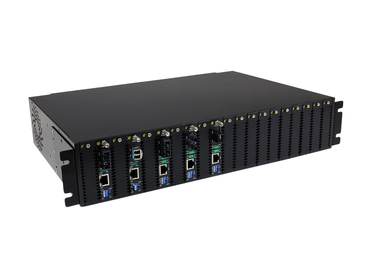 StarTech ET91000SC2 1000 Mbps Gigabit Ethernet Multi Mode Fiber Media Converter with SC 550m