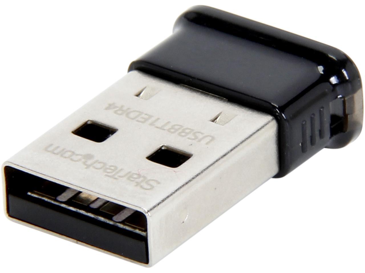 StarTech USBBT1EDR4 Mini USB Bluetooth 4.0 Adapter - 50m / 165 ft. Class 1 EDR Wireless Dongle - Mini Bluetooth Dongle Bluetooth Smart Ready LE+EDR