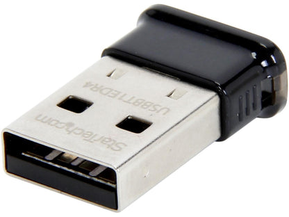 StarTech USBBT1EDR4 Mini USB Bluetooth 4.0 Adapter - 50m / 165 ft. Class 1 EDR Wireless Dongle - Mini Bluetooth Dongle Bluetooth Smart Ready LE+EDR