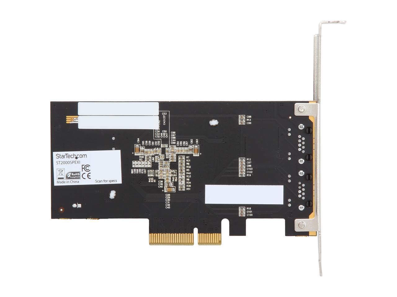 StarTech.com ST2000SPEXI Dual Port PCI Express (PCIe x4) Gigabit Ethernet Server Adapter Network Card - Intel i350 NIC