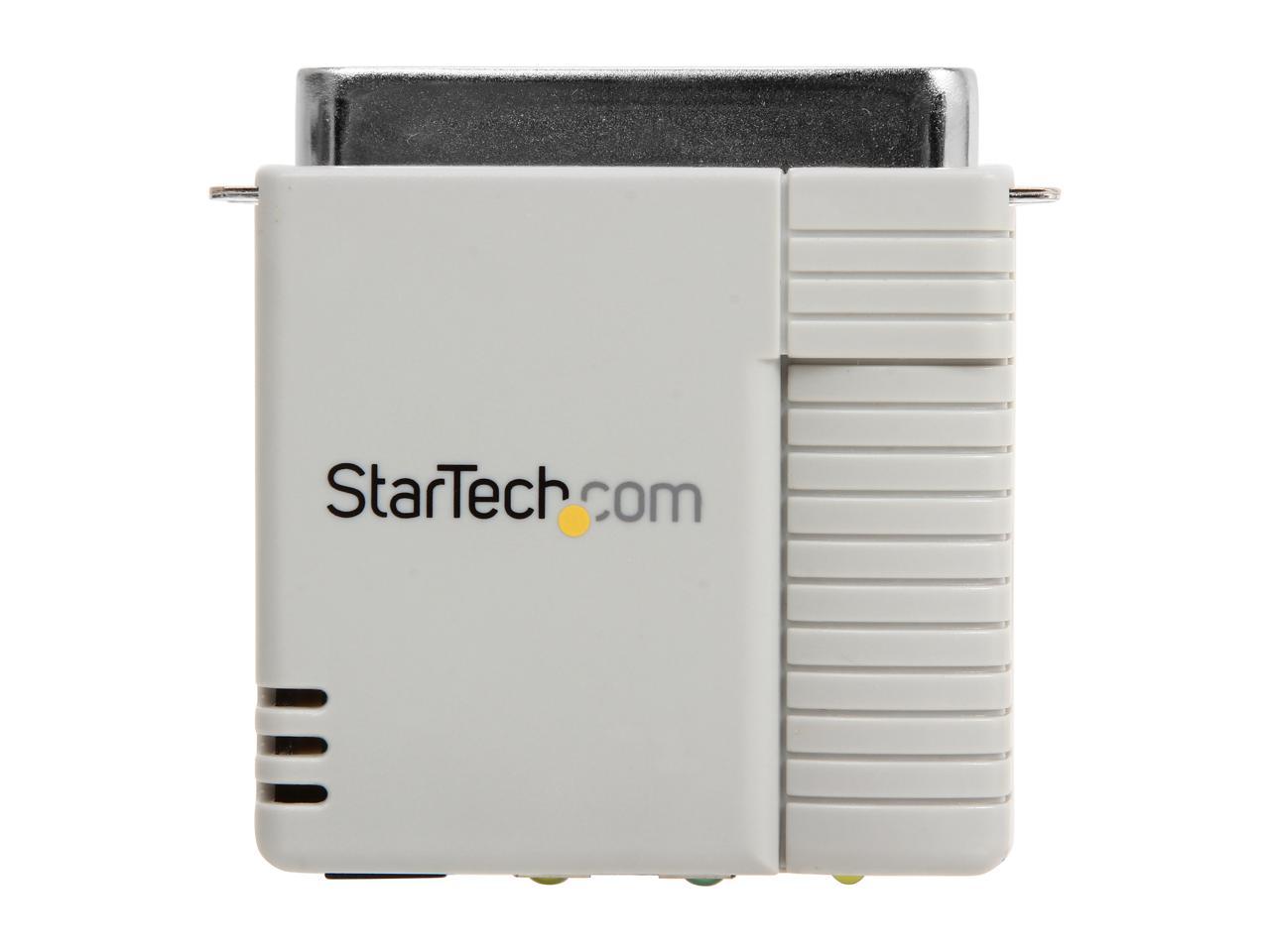 StarTech.com PM1115P2 1 Port 10/100 Mbps Ethernet Parallel Network Print Server RJ45 Centronics