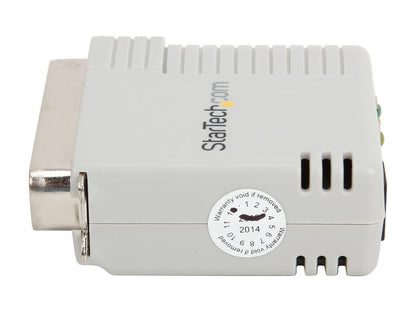 StarTech.com PM1115P2 1 Port 10/100 Mbps Ethernet Parallel Network Print Server RJ45 Centronics