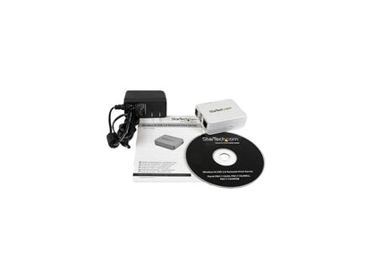 StarTech.com 1 Port USB Wireless N Network Print Server with 10/100 Mbps Ethernet Port - 802.11 b/g/n - Wireless USB 2.0 Print Server