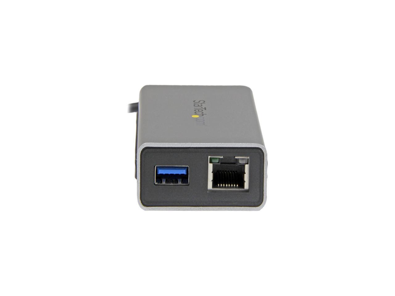 StarTech.com Thunderbolt to Gigabit Ethernet plus USB 3.0 - Thunderbolt Adapter