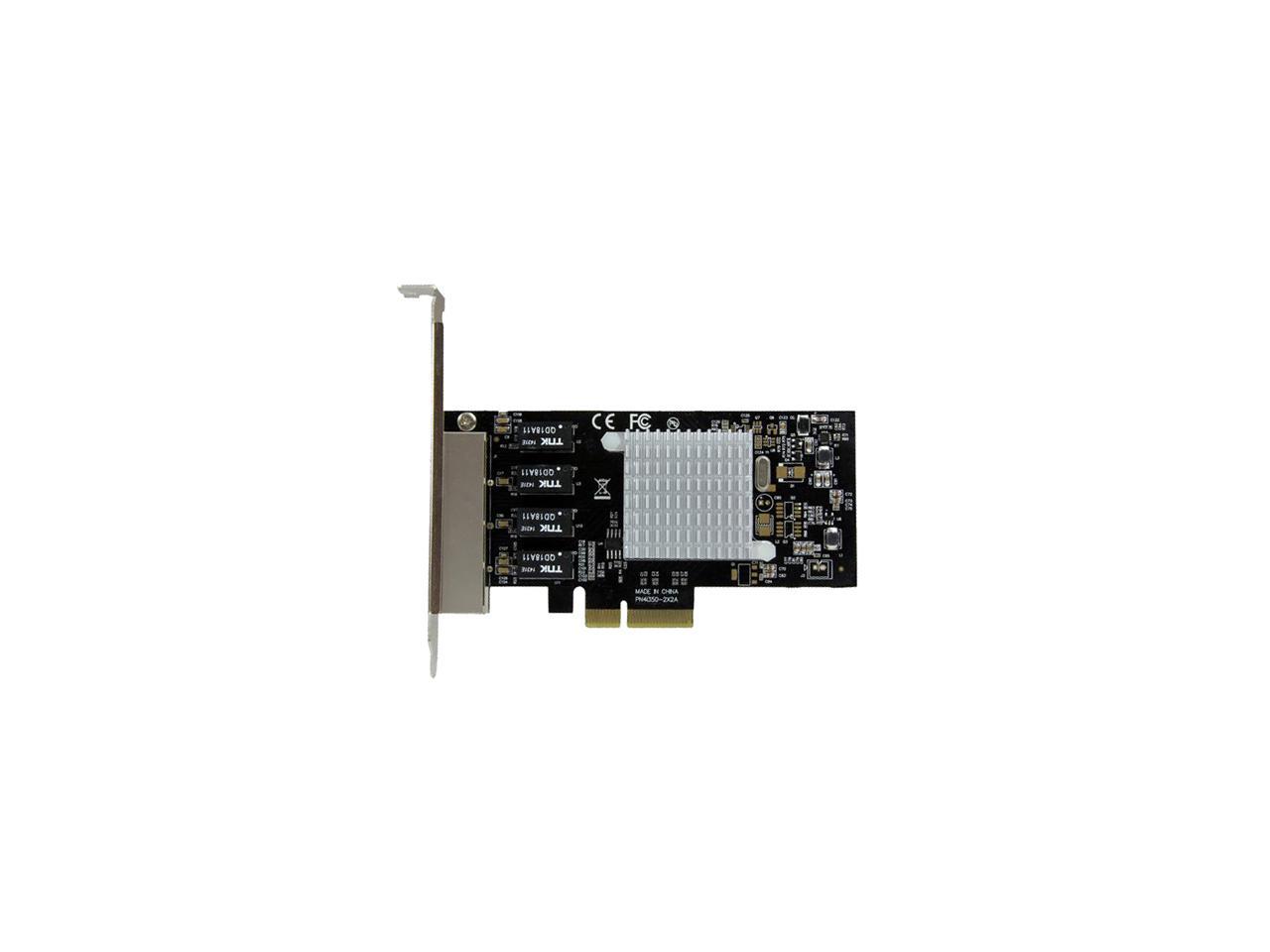 StarTech ST4000SPEXI 4-Port Gigabit Ethernet Network Card - PCI Express, Intel I350 NIC