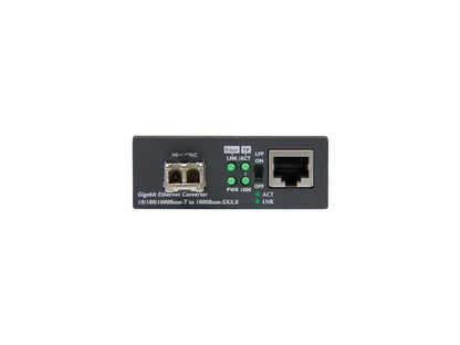 StarTech.com Gigabit Ethernet Fiber Media Converter - Compact - 850nm MM LC - 550m - With MM SFP Transceiver