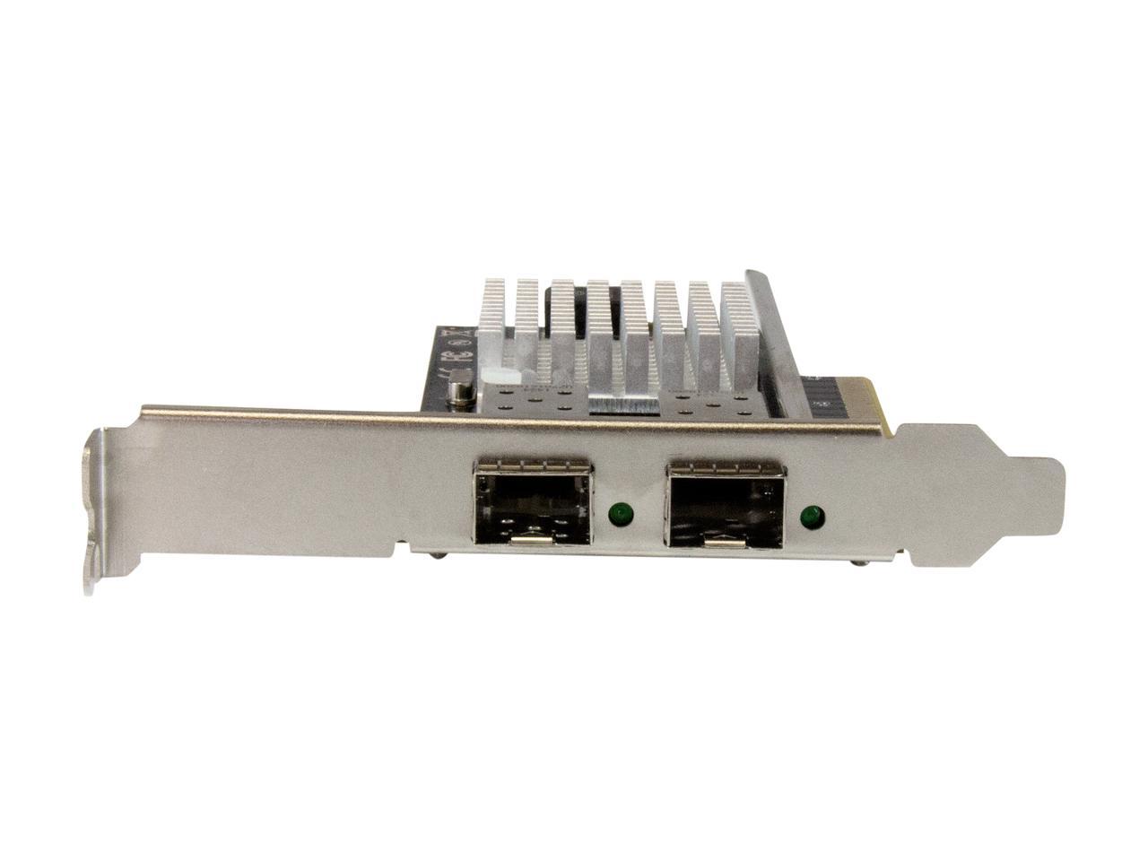 StarTech PEX20000SFPI 10G Network Card - 2 x 10G Open SFP+ Multimode LC Fiber Connector - Intel 82599 Chip - Gigabit Ethernet Card