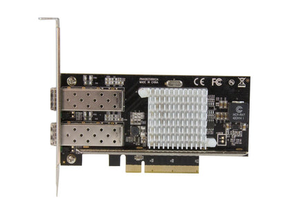 StarTech PEX20000SFPI 10G Network Card - 2 x 10G Open SFP+ Multimode LC Fiber Connector - Intel 82599 Chip - Gigabit Ethernet Card