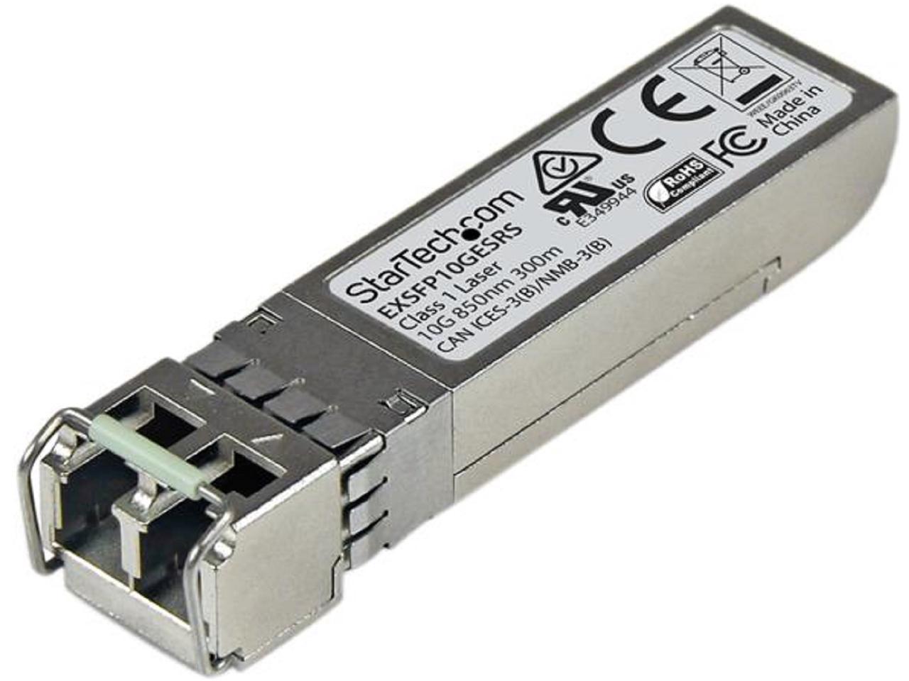StarTech.com EXSFP10GESRS Juniper EX-SFP-10GE-SR Compatible SFP+ Module - 10GBASE-SR Fiber Optical Transceiver - EXSFP10GESRS