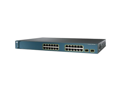 CISCO CATALYST 3560 WS-C3560G-24TS-E 10/100/1000Mbps Switch 24 Ethernet 10/100/1000 ports and 4 SFP-based Gigabit Ethernet ports Up to 12,000 MAC Address Table 128 MB DRAM32 MB Flash memory Buffer Memory