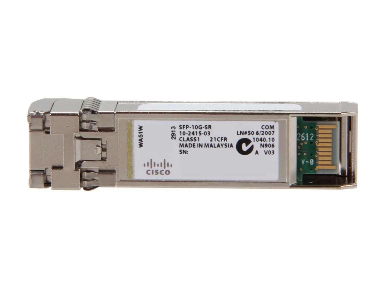 CISCO SFP-10G-SR= 10GBase-SR SFP+ Module for MMF 10 Gbps 1 x LC Duplex Connector 10GBase-SR