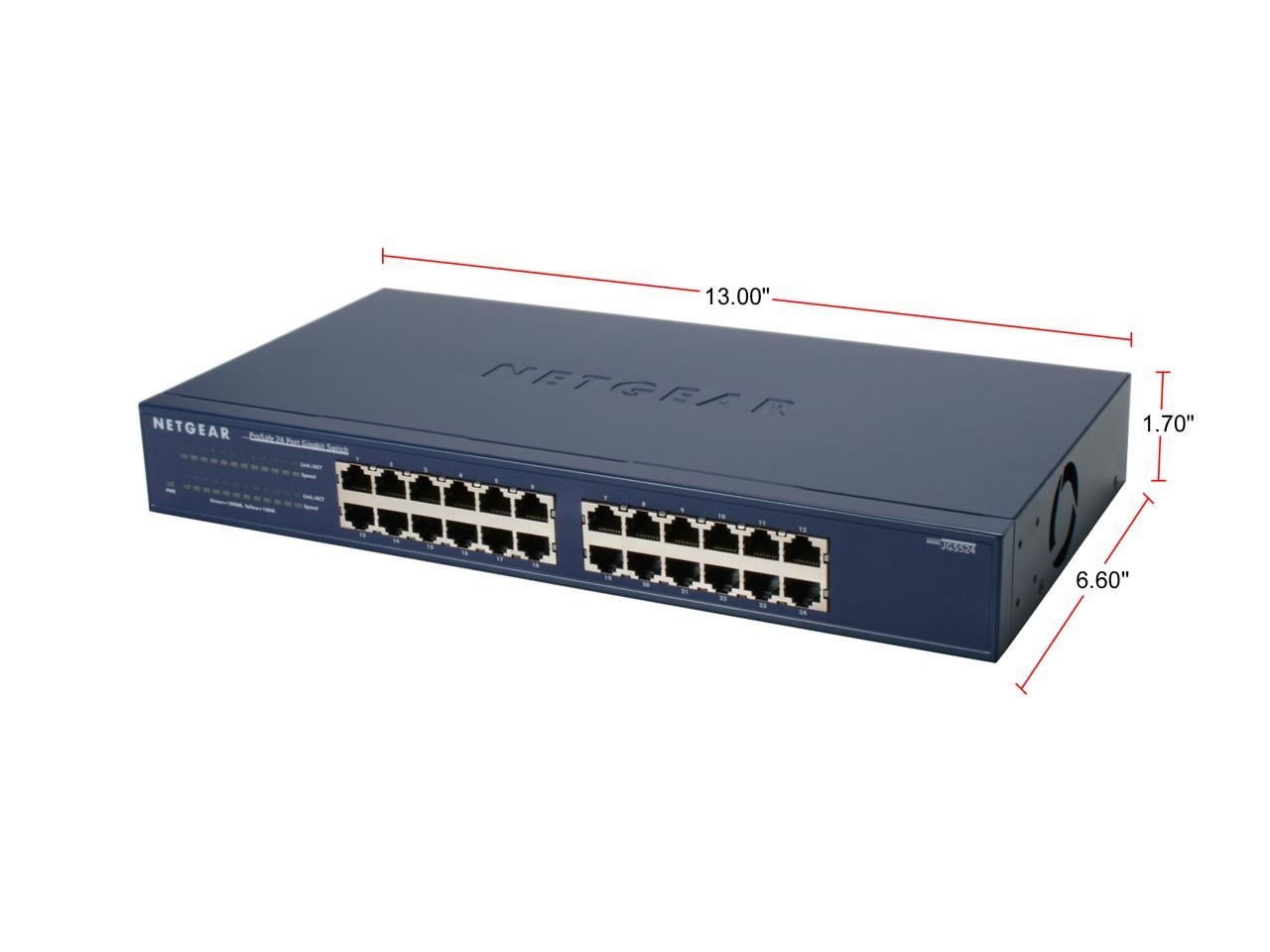NETGEAR 24-Port Gigabit Ethernet Unmanaged Switch (JGS524)