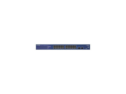 NETGEAR 24-Port Gigabit Ethernet Smart Switch (GS724Tv4) - Managed with 2 x 1G SFP, Desktop/Rackmount, and ProSAFE Limited Lifetime Protection