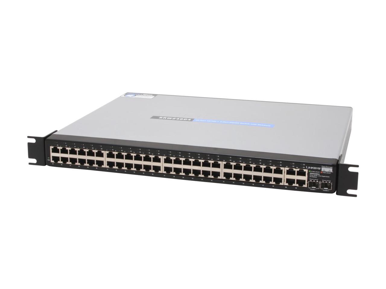 Cisco Small Business SRW248G4 48-Port + 4-Port Gigabit Switch with WebView