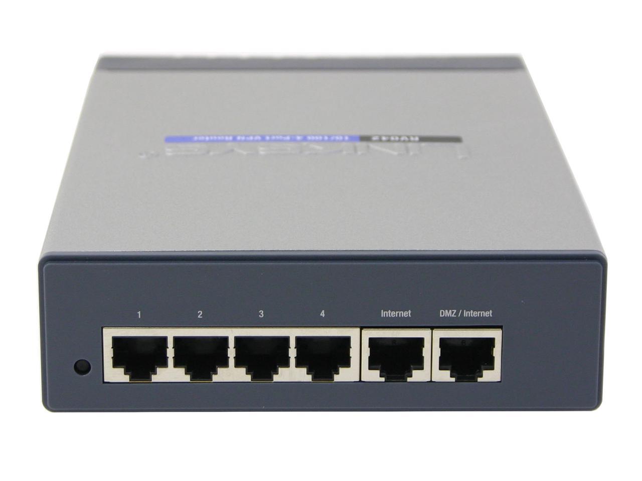 Cisco Small Business RV042 VPN Router 2 x 10/100Mbps WAN Ports 4 x 10/100Mbps LAN Ports
