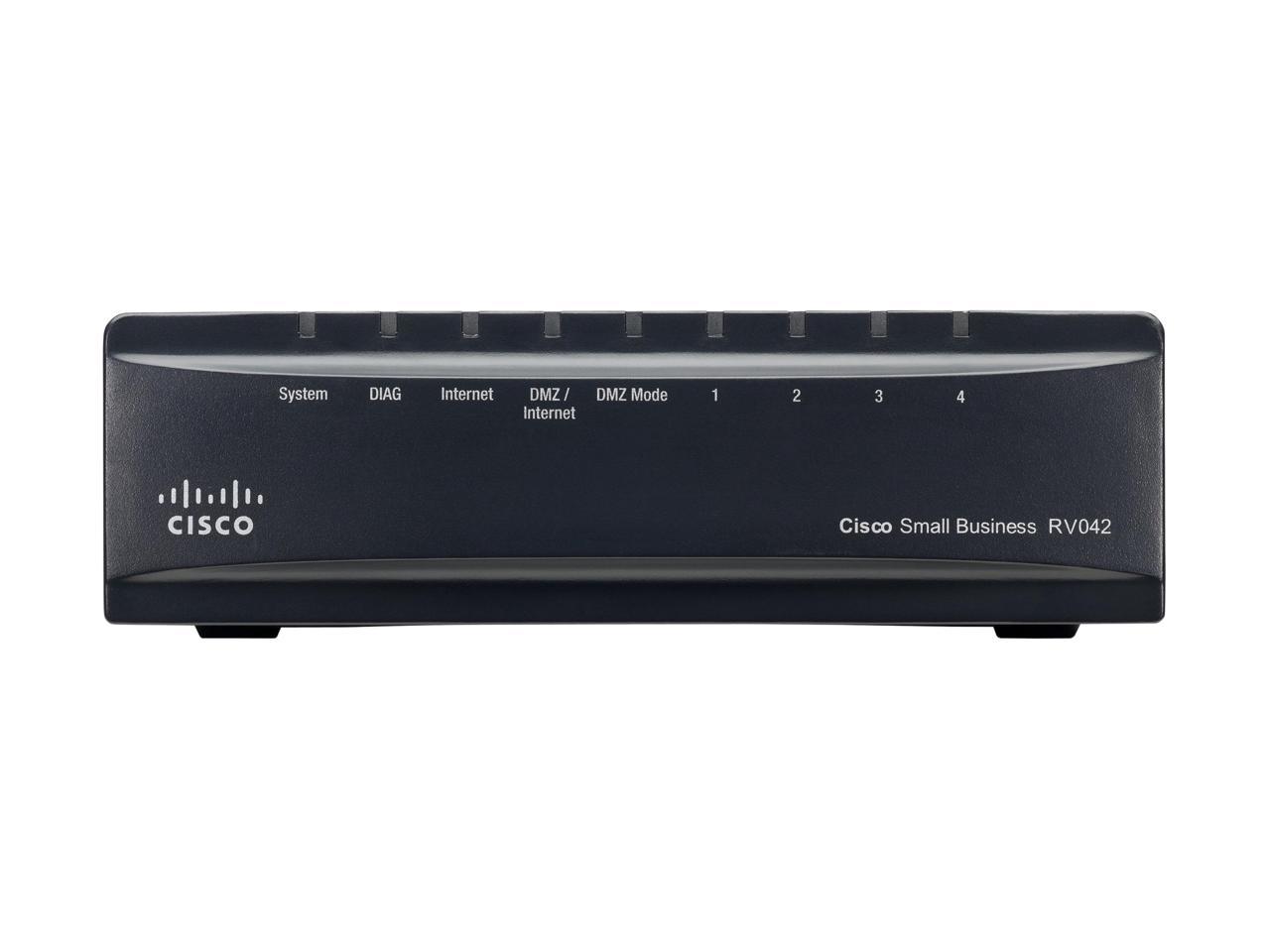Cisco Small Business RV042 VPN Router 2 x 10/100Mbps WAN Ports 4 x 10/100Mbps LAN Ports