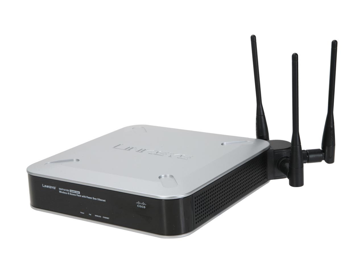 Cisco Small Business WAP4410N Wireless Access Point 802.11b/g/n up to 300Mbps/ PoE/Advanced Security