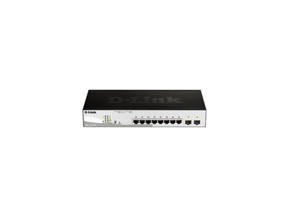 D-Link 10-Port Web Smart Gigabit PoE Ethernet Switch - Lifetime Warranty (DGS-1210-10P)