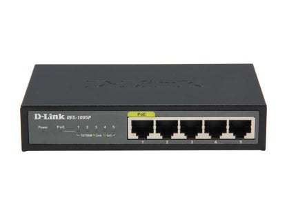 D-Link DES-1005P Network - Switches 5-Port Switch with one PoE Port