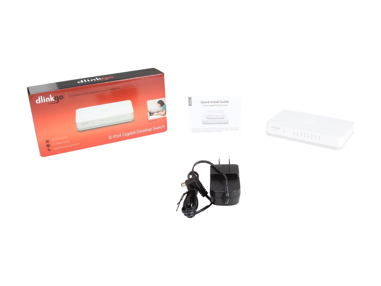 D-Link GO-SW-8G Unmanaged Gigabit Desktop Switch