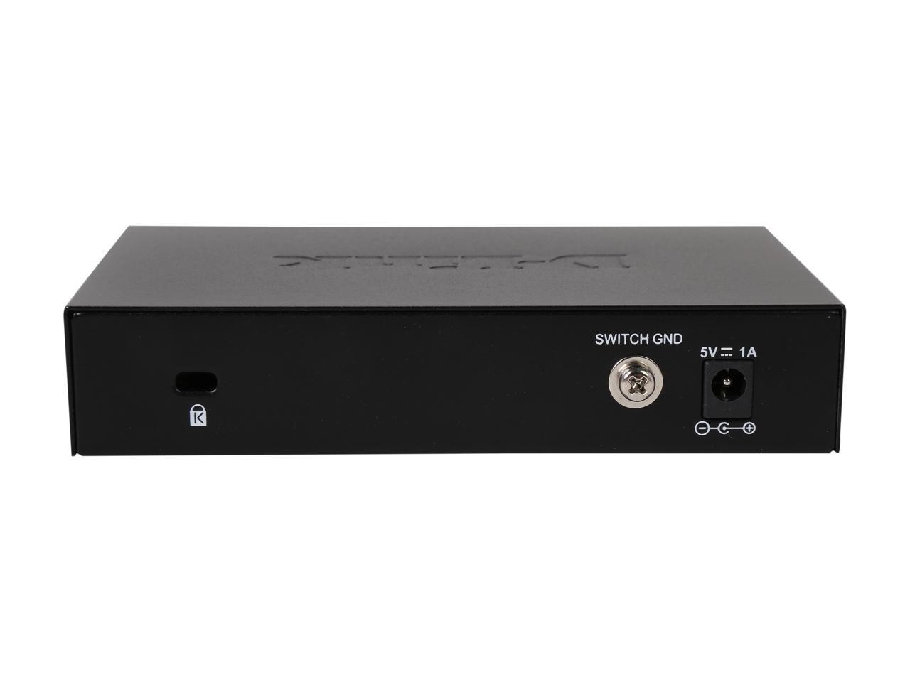 D-Link 5-Port EasySmart Gigabit Ethernet Switch - Lifetime Warranty (DGS-1100-05)