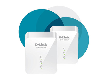 D-Link PowerLine DHP-601AV AV2 AV1000 Gigabit Starter Kit, up to 1000 Mbps