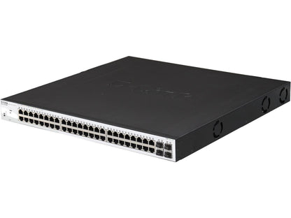 D-Link DGS-1210-52MP 52-Port Gigabit Web Smart PoE Switch Including 4 Gigabit SFP Ports