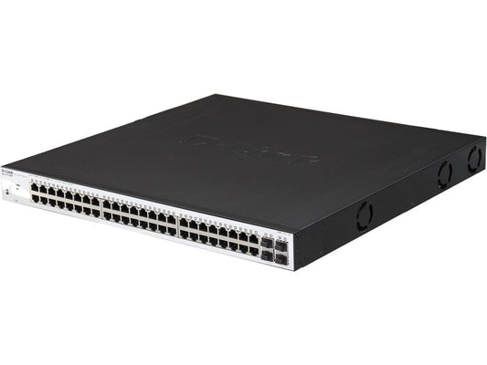 D-Link DGS-1210-52MP 52-Port Gigabit Web Smart PoE Switch Including 4 Gigabit SFP Ports