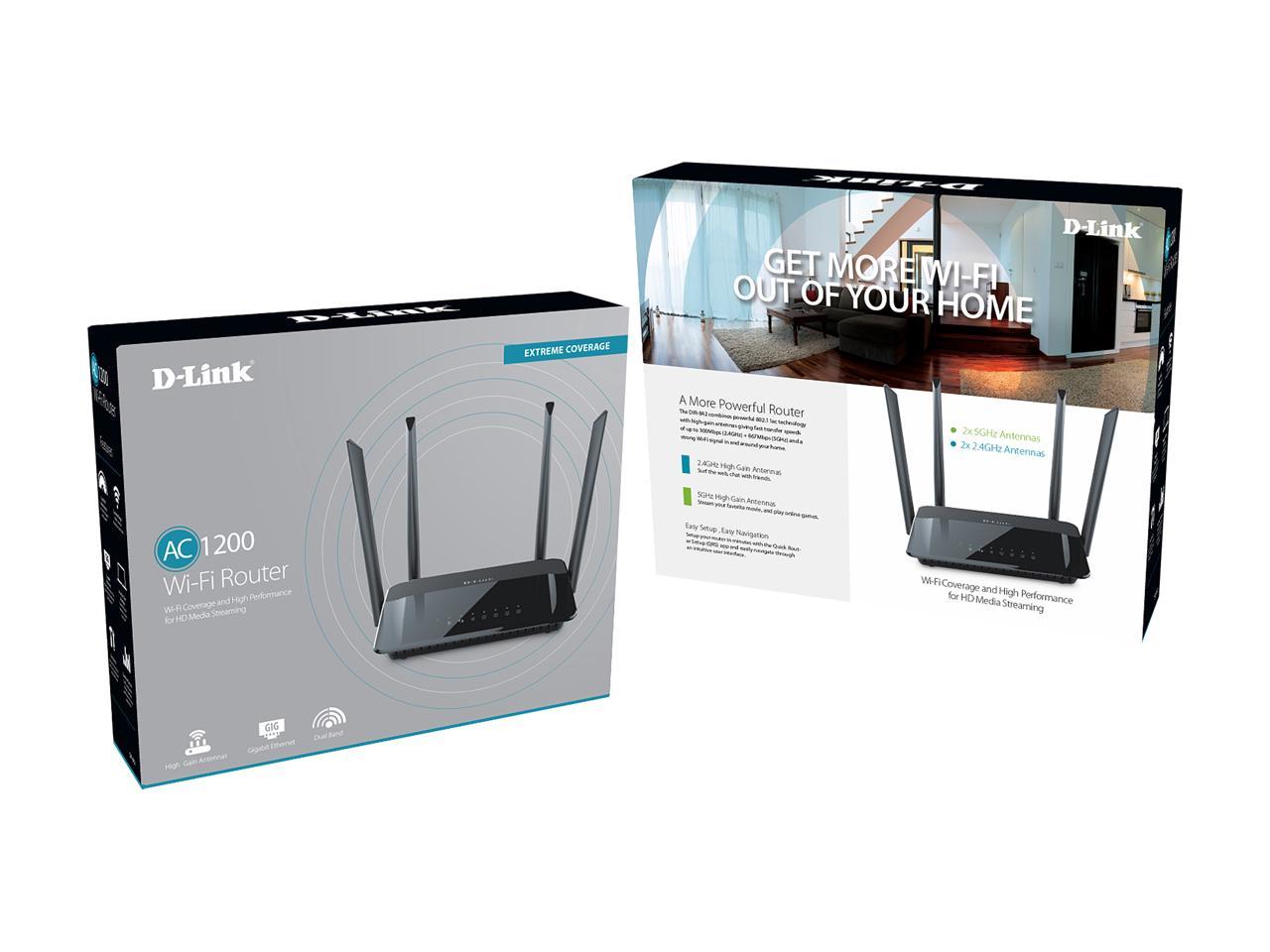 D-LINK DIR-842 Wi-Fi AC1200 MU-MIMO Gigabit Router