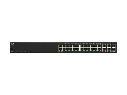 Cisco SF300-24 (SRW224G4-K9-NA) 24-port 10/100 Managed Switch with Gigabit Uplinks