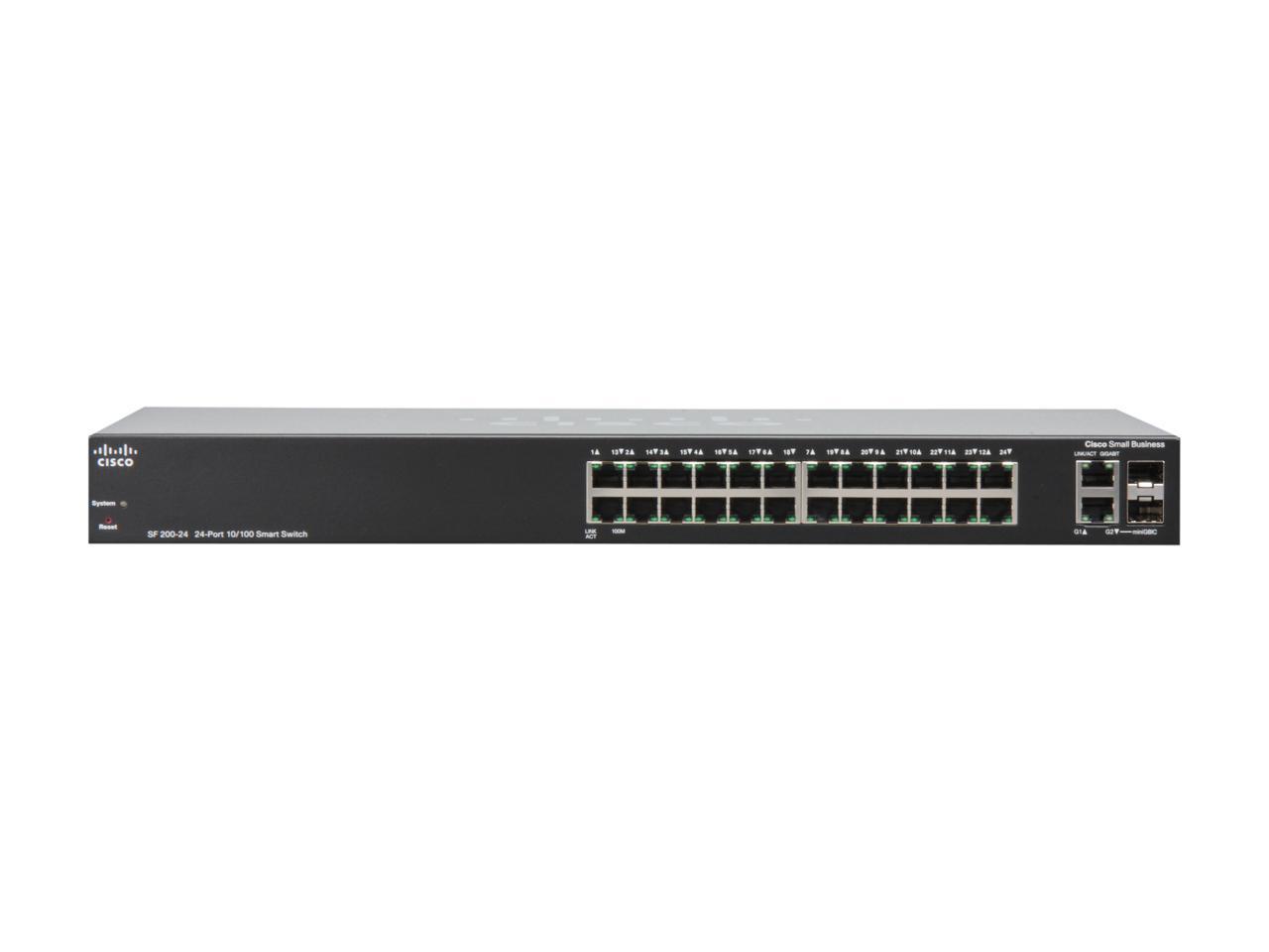Cisco Small Business 200 Series SLM224GT-NA (SF200-24) Smart Switch