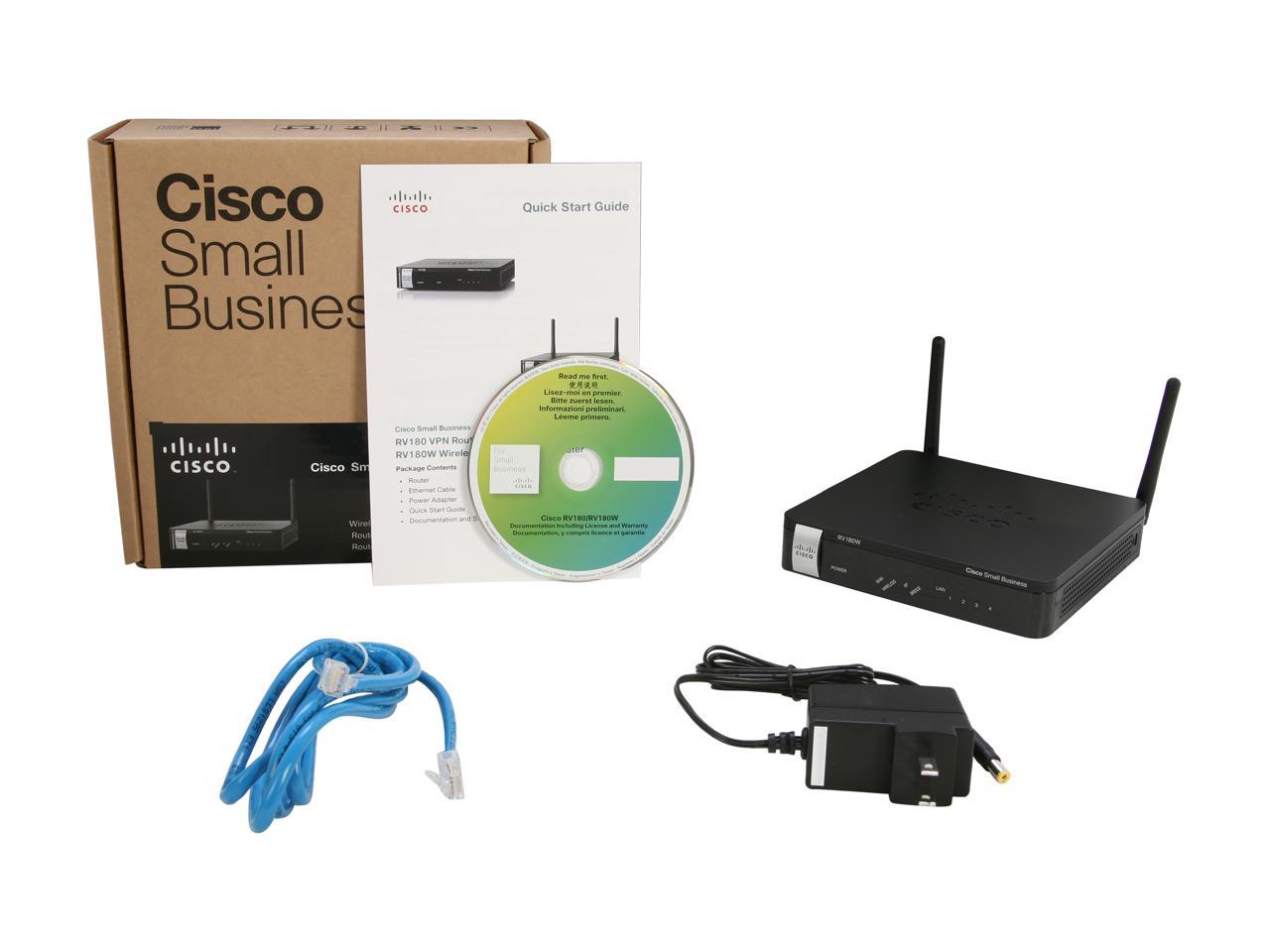 Cisco Small Business RV180W-A-K9-NA RV180W Multifunction Wireless VPN Router IEEE 802.11b/g/n, IEEE 802.3/3u/3ab