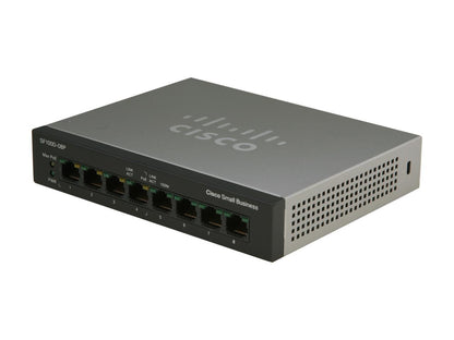 Cisco Small Business 100 Series SF100D-08P-NA Unmanaged 8-Port PoE Desktop Switch