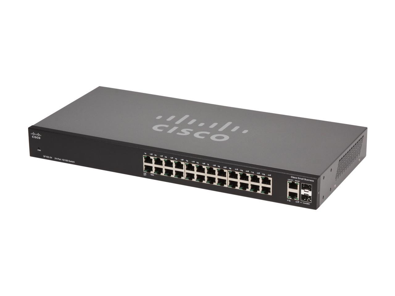 Cisco Small Business 100 Series SF102-24-NA Unmanaged 24-Port Gigabit Switch