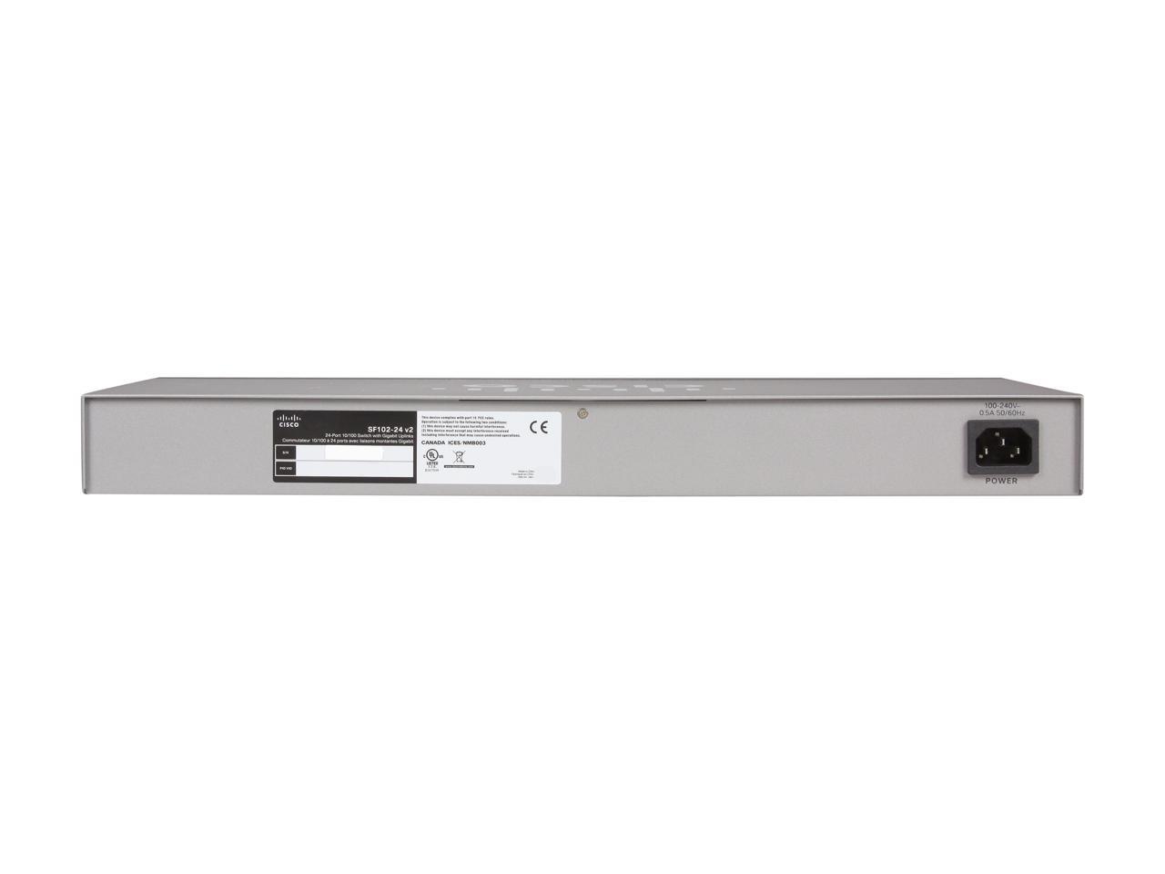 Cisco Small Business 100 Series SF102-24-NA Unmanaged 24-Port Gigabit Switch