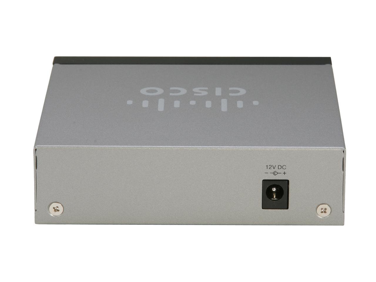 Cisco Small Business 100 Series SG100D-05-NA Unmanaged 5-Port Desktop Gigabit Switch