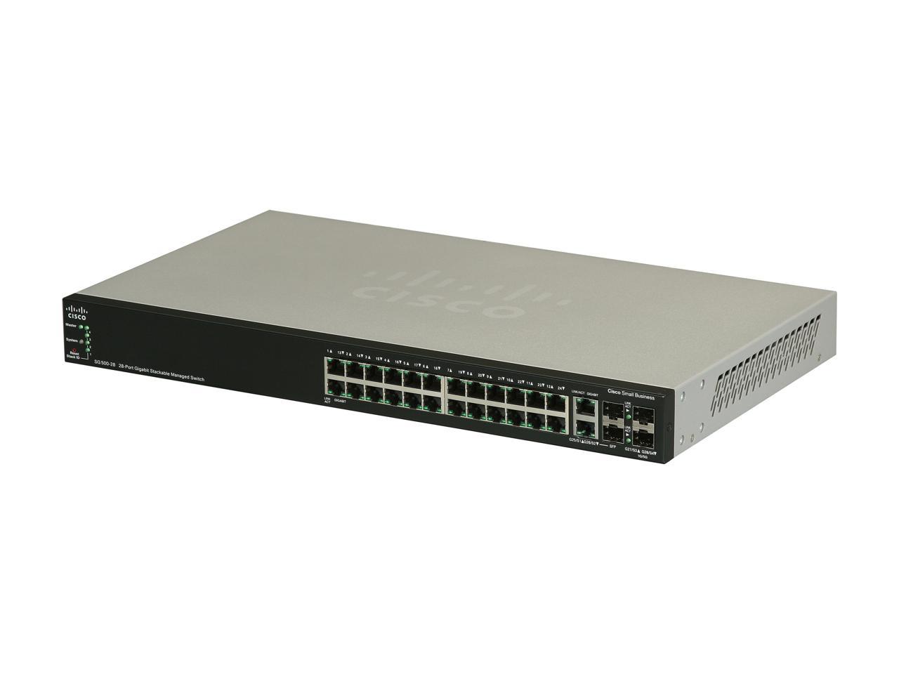 Cisco Small Business 500 Series SG500-28-K9-NA Managed Stackable Gigabit Ethernet Switch