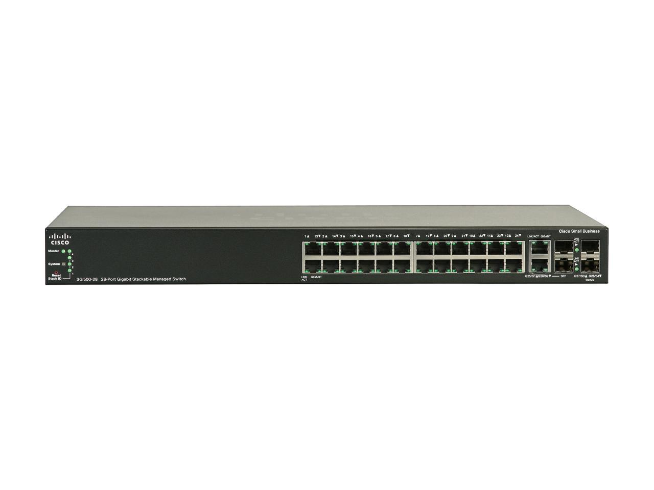 Cisco Small Business 500 Series SG500-28-K9-NA Managed Stackable Gigabit Ethernet Switch