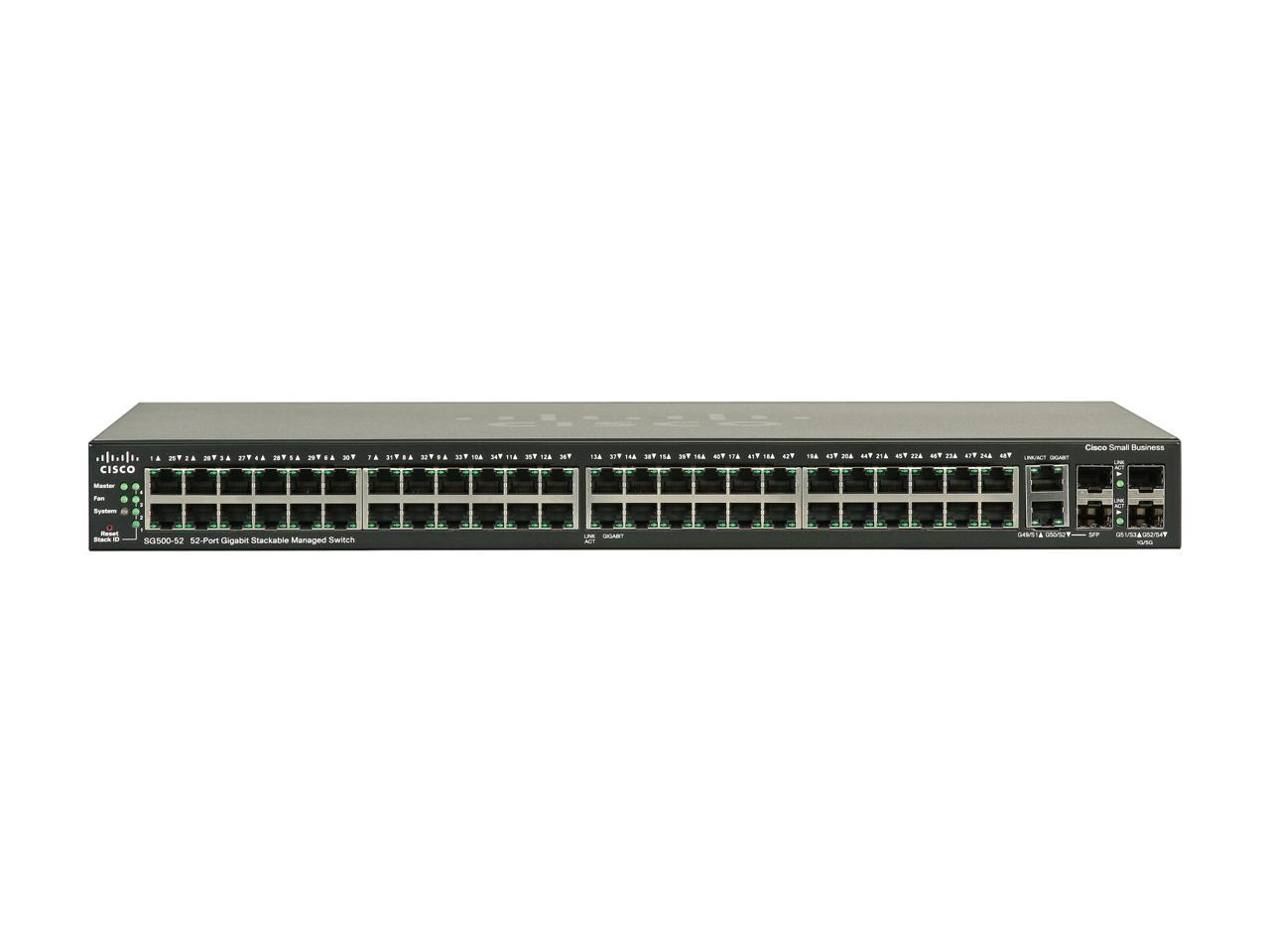 Cisco Small Business 500 Series SG500-52-K9-NA Managed Stackable Gigabit Ethernet Switch