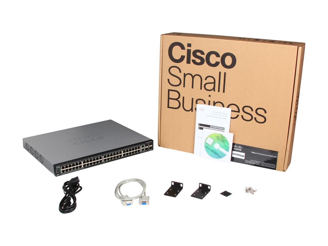 Cisco Small Business 500 Series SG500-52P-K9-NA Managed PoE Stackable Gigabit Ethernet Switch