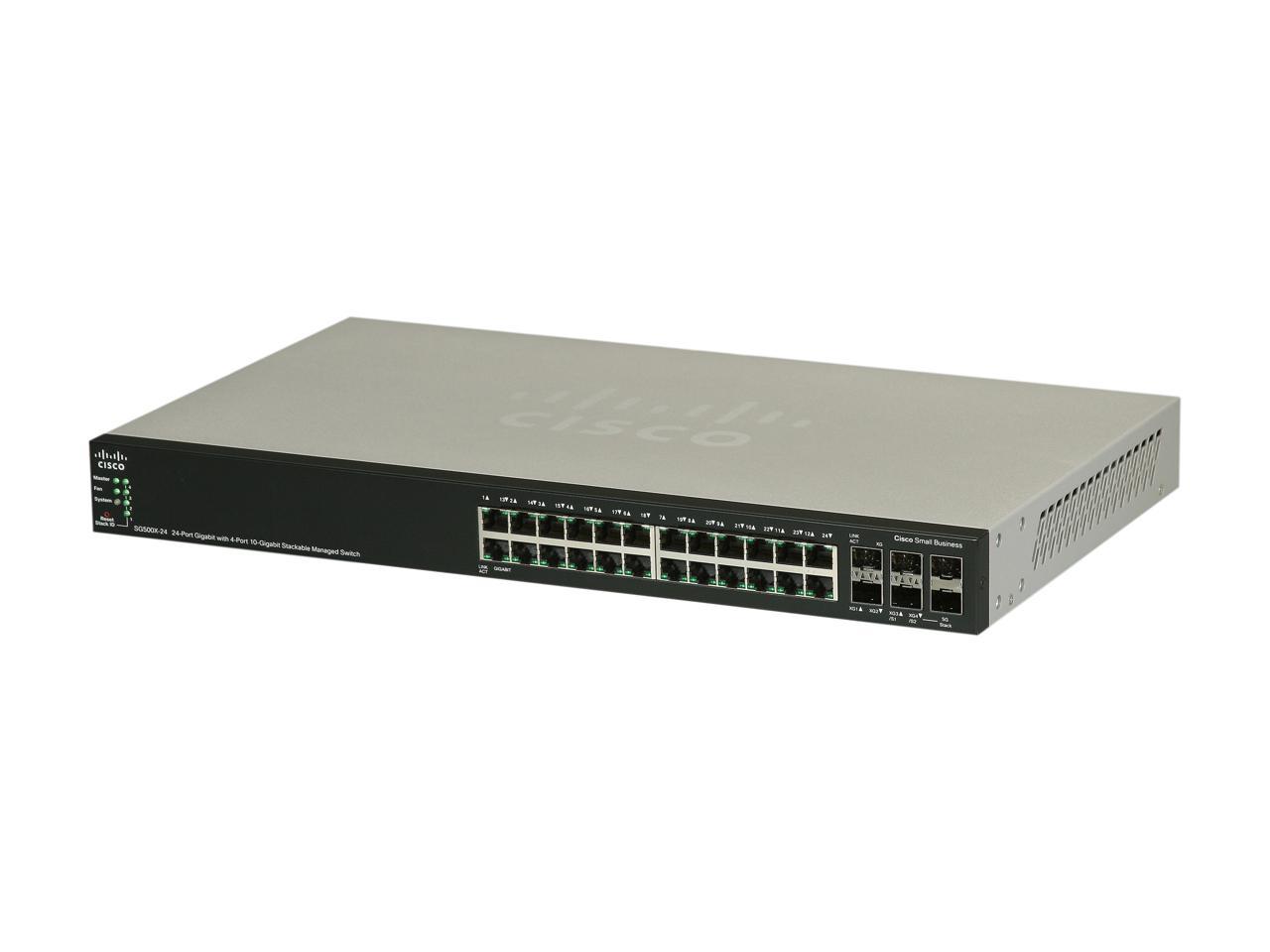 Cisco Small Business 500X Series SG500X-24-K9-NA Managed Stackable Gigabit Ethernet Switch
