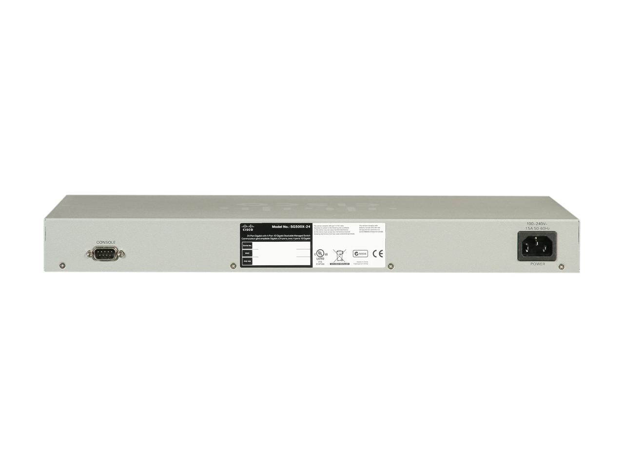Cisco Small Business 500X Series SG500X-24-K9-NA Managed Stackable Gigabit Ethernet Switch