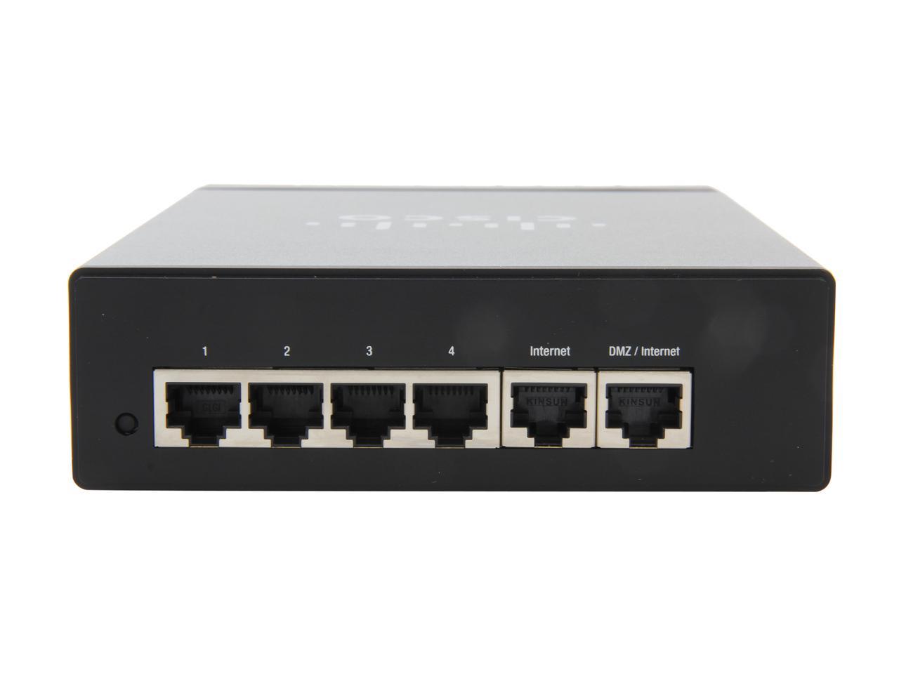 Cisco Small Business RV042G-K9-NA Dual Gigabit WAN VPN Router 2 x 10/100/1000Mbps WAN Ports 4 x 10/100/1000Mbps LAN Ports